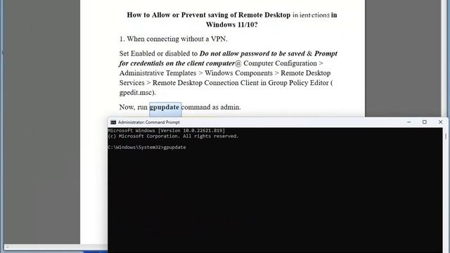 Allow/Prevent saving of Remote Desktop Credentials in Windows смотреть онлайн