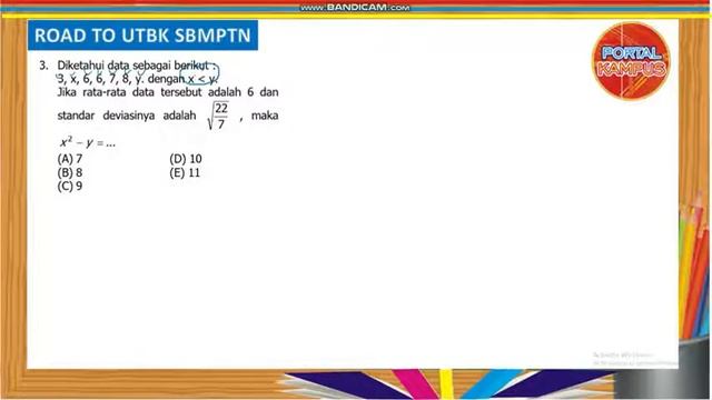 SOAL PEMBAHASAN UTBK SBMPTN || MATEMATIKA || STATISTIKA || PART-1 смотреть онлайн