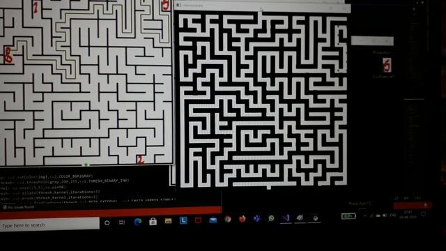Maze Solving -Rapid Rescuer (IP Task Modification)-Eyrc 2019 Test case -1 смотреть онлайн