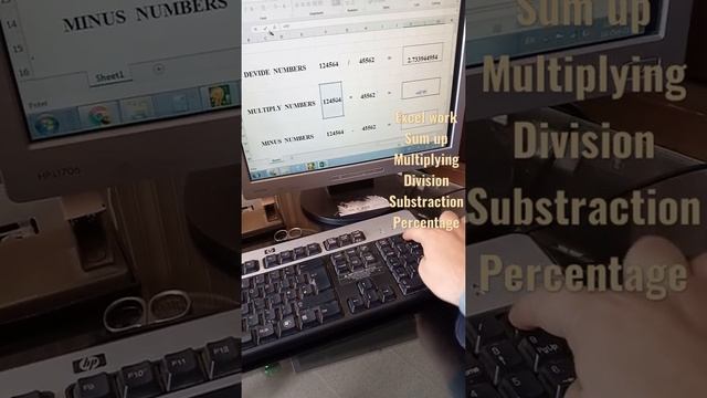 Excel work; how to Sum,minus, divide,multiply and percentage formula work in excel смотреть онлайн