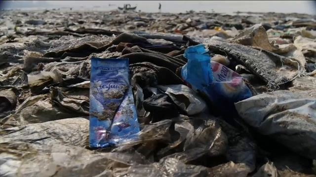 12,000 tons of plastic cleared from Indian beach смотреть онлайн