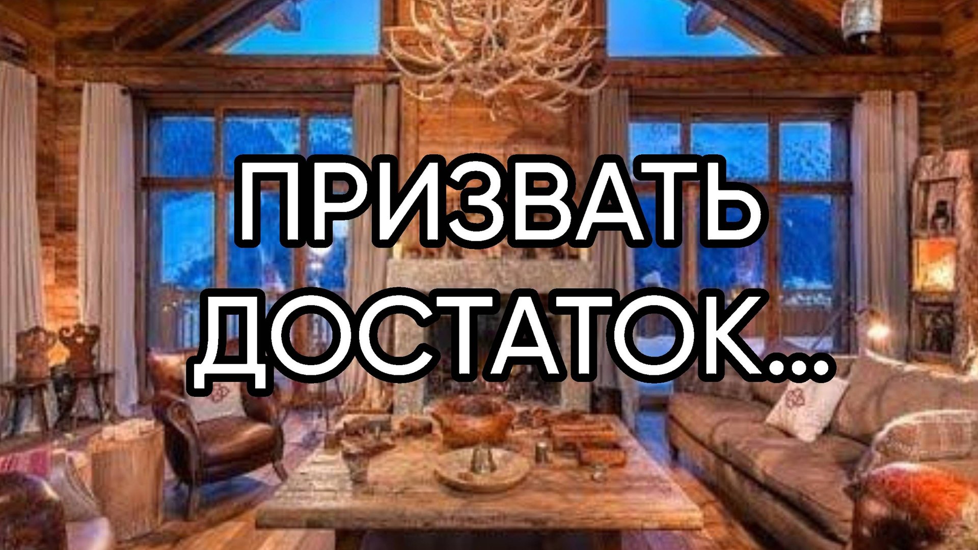 ПРИЗВАТЬ ДОСТАТОК…ДЛЯ ВСЕХ…