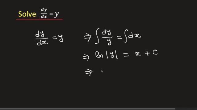 dy/dx=y Solve the Differential Equation | dy/dx=y general solution смотреть онлайн
