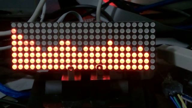 Spectrum Analyser with Arduino UNO and three MAX7219 led matrices modules смотреть онлайн