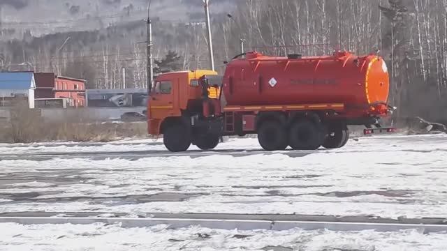 Автоцистерна вакуумная АКН-16-ОД на шасси КАМАЗ-65111 (модель 2015 г. в.)