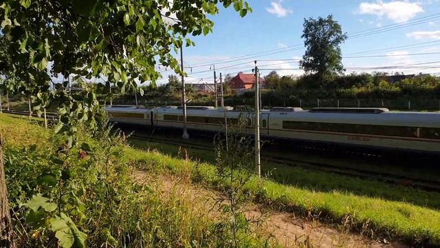 Высокоскоростной электропоезд "Сапсан" ЭВС1-01 Москва-Пасс. Ленинградская - Санкт-Петеобург-МСК смотреть онлайн