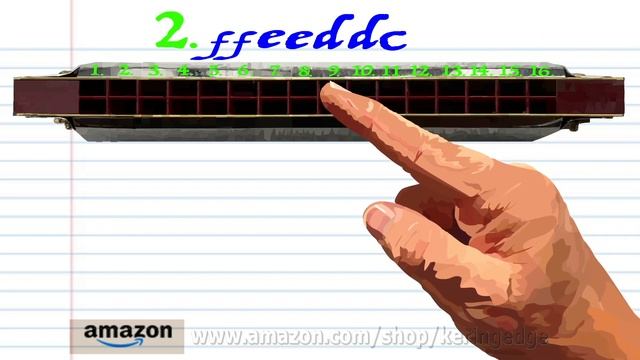 How to Play Play Twinkle Twinkle Little Star on a Tremolo Harmonica with 16 Holes смотреть онлайн