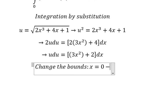Calculus Help: Integral from 0 to 1 ∫ 0 to 1 (3x^2+2) √(2x^3+4x+1) dx Integration by substitution смотреть онлайн