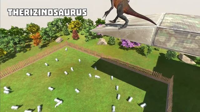 DINOSAURS JUMPS INTO POLAR BEAR WORLD - Animal Revolt Battle Simulator смотреть онлайн