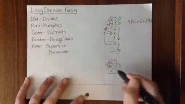 Long Division - Review Steps Using a Family (Part 1) смотреть онлайн