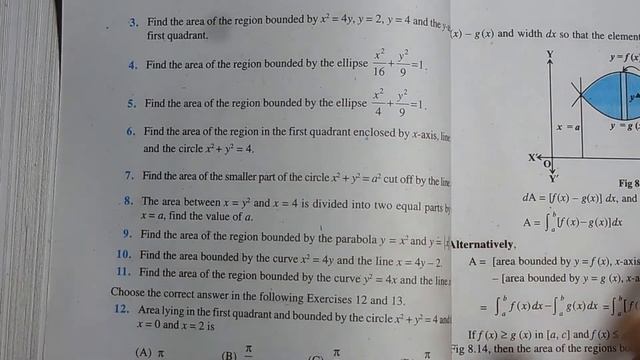 Exercise 8.1 Class 12 Ncert Maths l Applications of Integral (Q7, Q8, Q9) смотреть онлайн