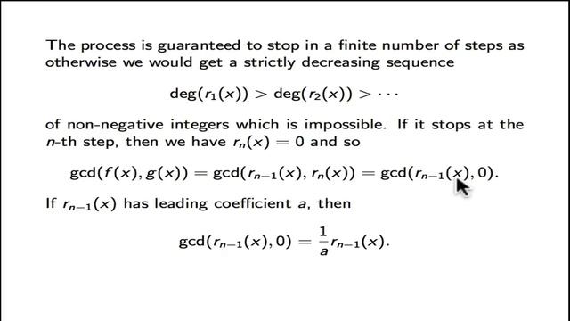 6.4. Euclid's Algorithm for Polynomials смотреть онлайн