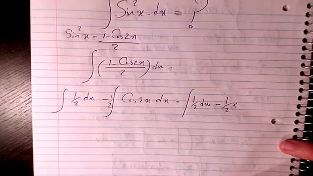 integration of sin^2x - indefinite integral - calculus and trigonometry смотреть онлайн