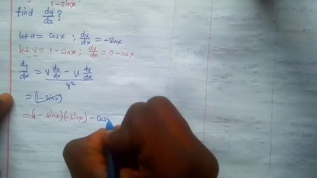 Derivative of cosx/[1-sinx] | differential calculus смотреть онлайн