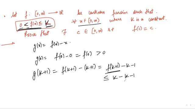 Prove that any positive, continuous and bounded function has a fixed point #Fixed point theorem смотреть онлайн