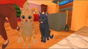 Кот и бабка #3.МЕСТЬ ЧЕРНОГО КОТА.РЫЖИК ПОЛУЧИЛ ПО ЗАСЛУГАМ.Игра Cat and Granny на TV Мяу