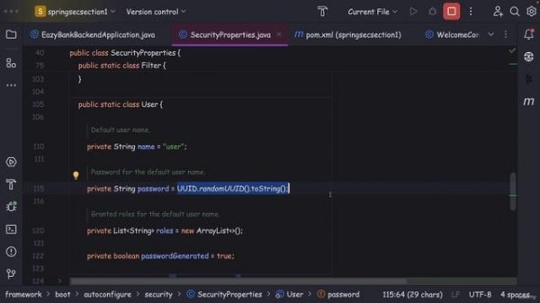 006 Securing Spring Boot basic app using Spring Security & static credentials