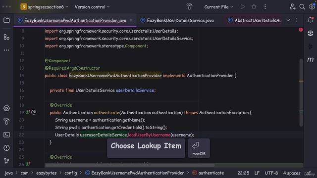 052 Implementing and Customizing the AuthenticationProvider inside our application смотреть онлайн
