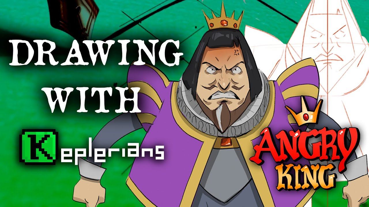 LEARN HOW To DRAW ANGRY KING  TRUE ARTIST TECHNIQUES  Drawing With Keplerians