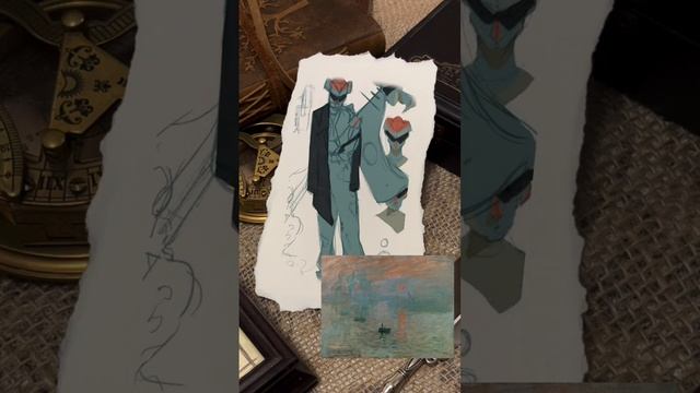 Character Design Inspired by Impression Sunrise by Claude Monet смотреть онлайн