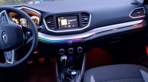 Контурная подсветка автомобиля. Ambient light black.