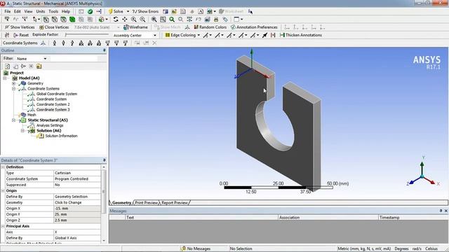 Sphere of influence and Coordinate system in ANSYS - Tutorial смотреть онлайн