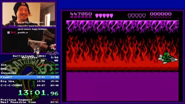 Battletoads (NES) All Stages Speedrun in 23m 36s WR (на 16.12.2023 год) смотреть онлайн