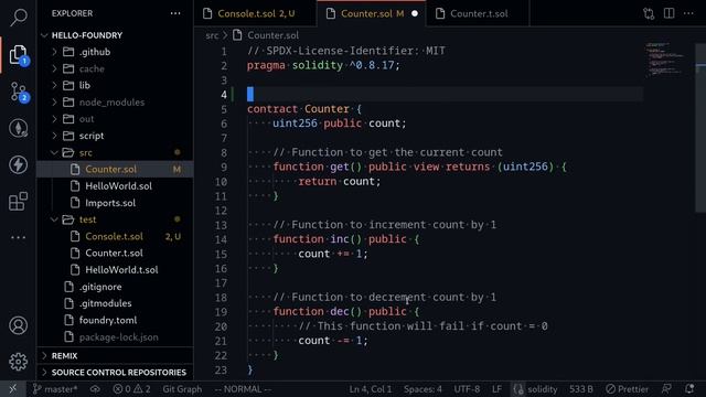 Console Log | Testing with Foundry смотреть онлайн