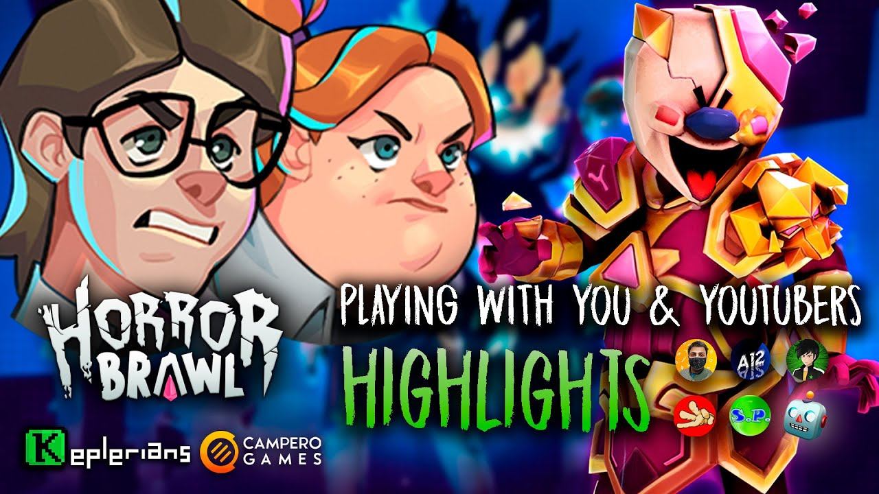 HORROR BRAWL Season 3 STREAMING HIGHLIGHTS | playing with YOUTUBERS & YOU | Gameplay CHALLENGE смотреть онлайн