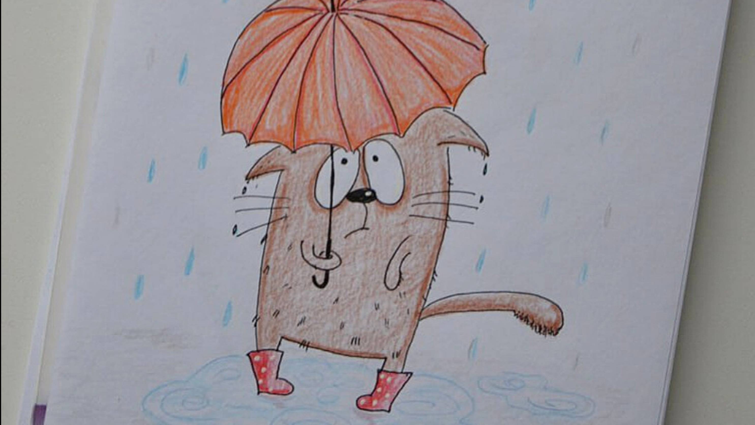 Рисунок карандашами / котик смотреть онлайн