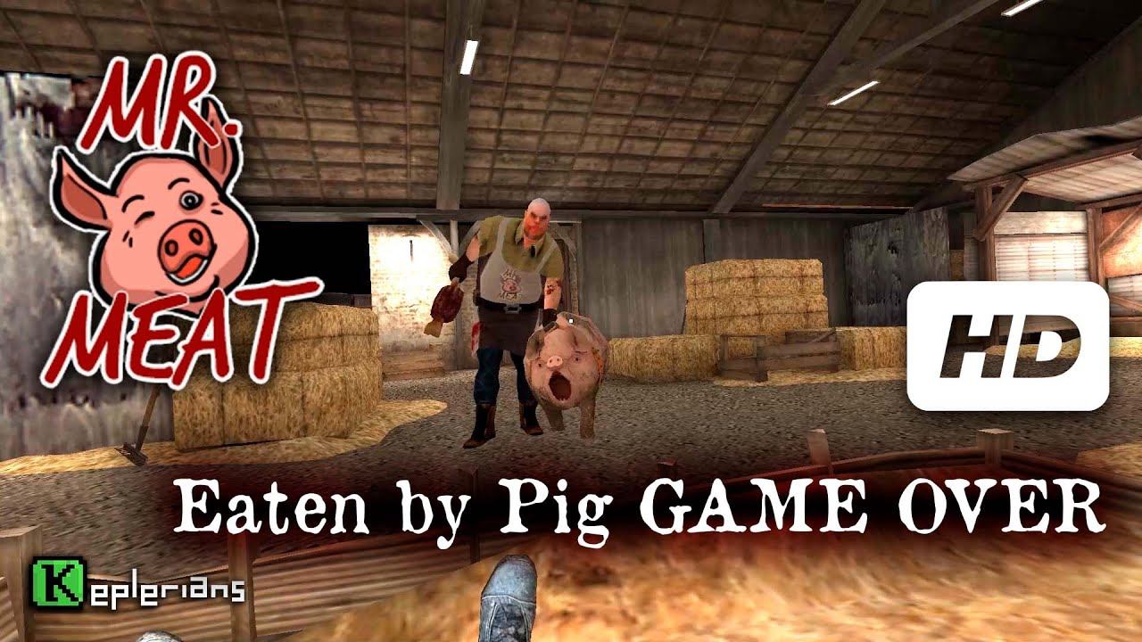 MR MEAT Full CUTSCENES | PIG EATING YOU GAME OVER | High Definition смотреть онлайн