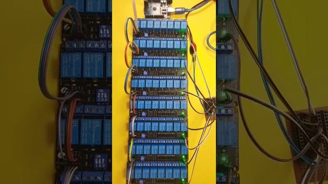 64 Relay working on 2 pins of microcontroller. I2C Relay Board смотреть онлайн