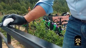 Удаление ржавчины на ограде кладбища