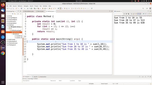 Introduction to Methods in Java смотреть онлайн
