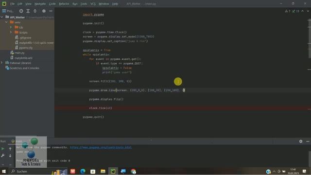 Python | PYGAME - Formen zeichnen | смотреть онлайн