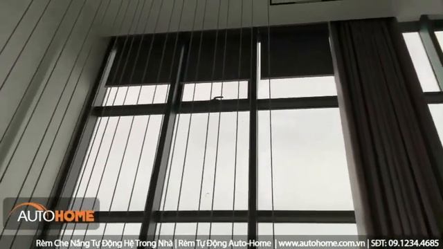 Motorized Roller Blind Auto-home - High window sunshade solution. смотреть онлайн