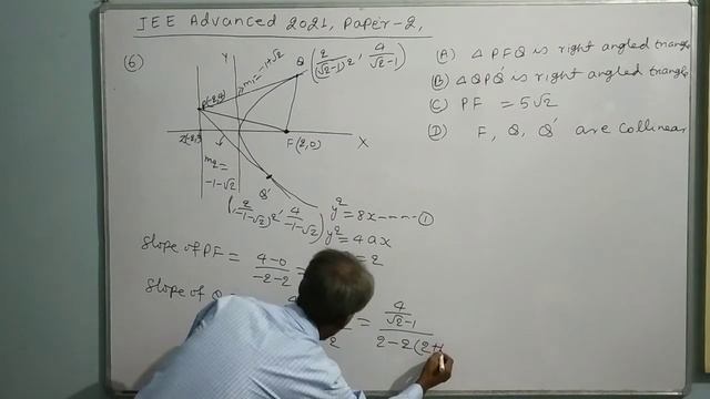 Solution of IIT JEE Advance 2021, Math, Paper-2, Question (6), Parabola, Easy to Understand смотреть онлайн