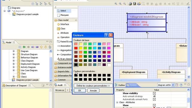 [Modelio] Tutorial - Changing diagram settings смотреть онлайн