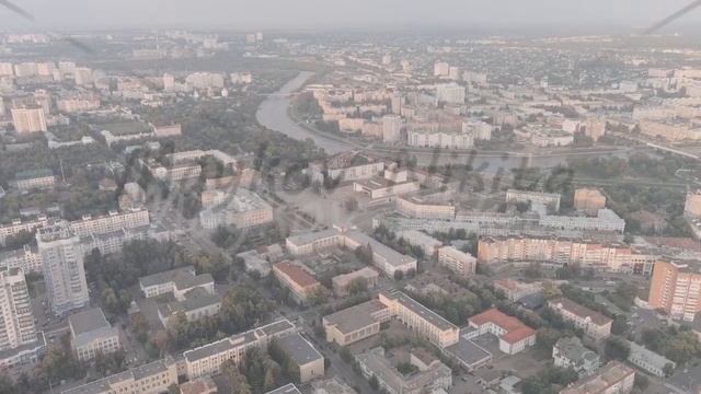 A-Log. Oryol, Russia. History Center. View of the city from the air. Summer, Aerial View смотреть онлайн
