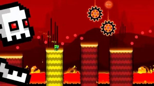 прохождение уровня Press Start в Geometry Dash SubZero
