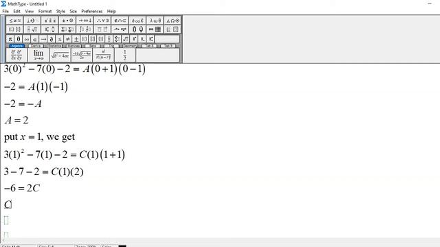 Integration by Partial Fractions: Integral of (3x^2 - 7x - 2)/(x^3 - x) смотреть онлайн