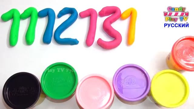Учим цифры Учимся считать от 1 до 20 c Play Doh Пластилин Плей до для детей смотреть онлайн