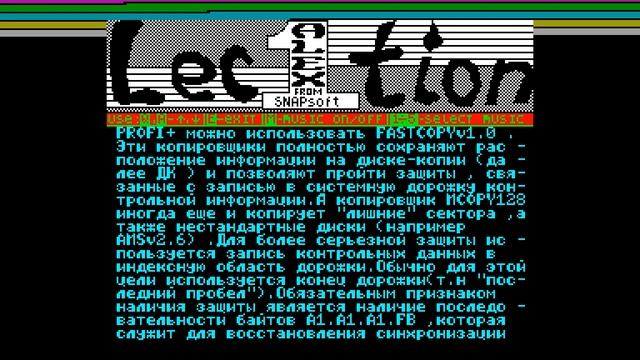 Lection - Alex/SNAPsoft [#zx spectrum AY Music Demo] смотреть онлайн