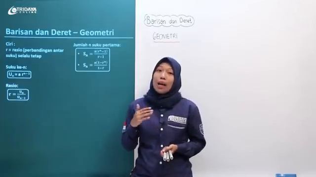 Kelas 8 SMP - Matematika - Barisan dan Deret (Aritmetika dan Geometri) - Bimbel Tridaya Online смотреть онлайн