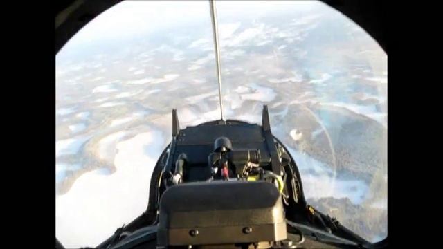 Flying Gripen Fighter over Arctic Circle смотреть онлайн