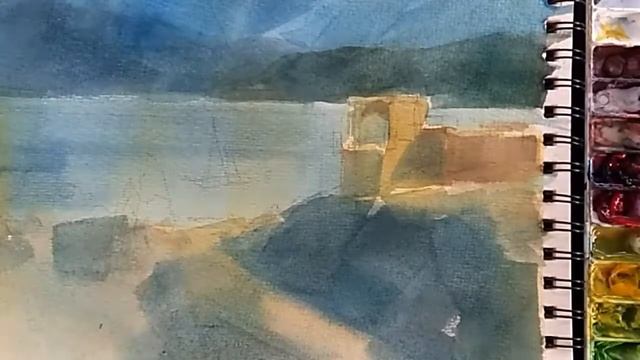 Low Key create Drama in your painting | Watercolor on darker tone... смотреть онлайн