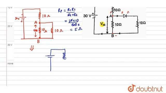 For given circuit potential difference `V_(AB)` is смотреть онлайн