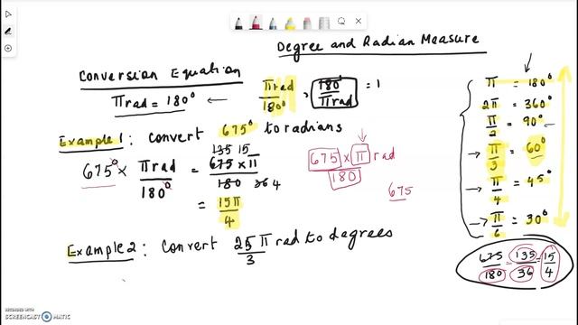 Radian and Degree Measure смотреть онлайн