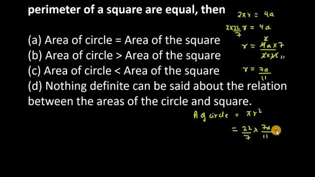 3. If the circumference of a circle and the perimeter of a square are equal, the(a) Area of circle смотреть онлайн