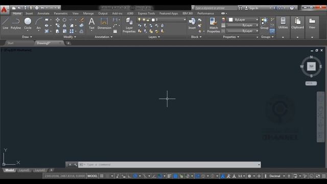 Belajar Autocad Pemula : menggambar garis dan pengaturan Tampilan Part 3 смотреть онлайн